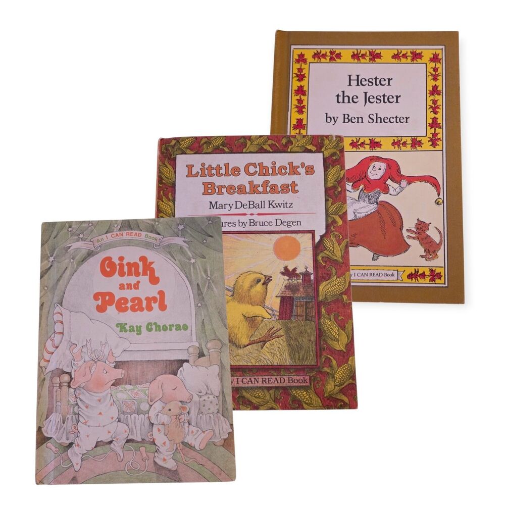 Vintage Early I Can Read Books Lot of 3 Hardcover Weekly Reader Classroom Set